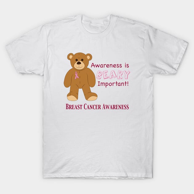 Awareness is Beary Important! T-Shirt by VirgoArtStudio